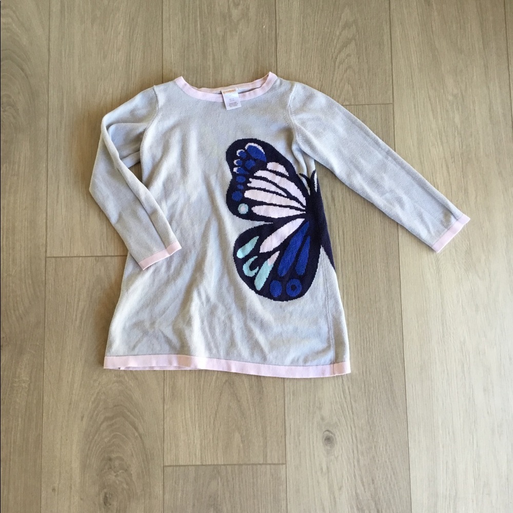Gymboree Butterfly Sweater Dress Size 4T